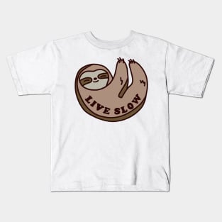 live slow sloth Kids T-Shirt